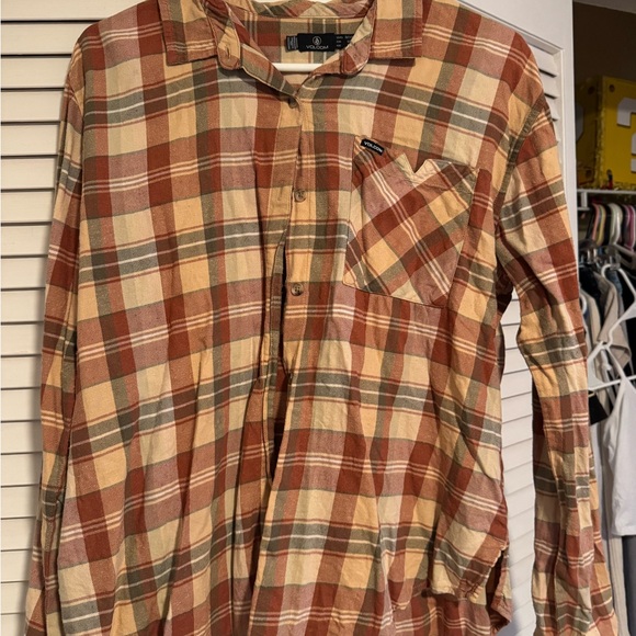 Volcom Tops - Volcom Multicolor Plaid Casual Shirt